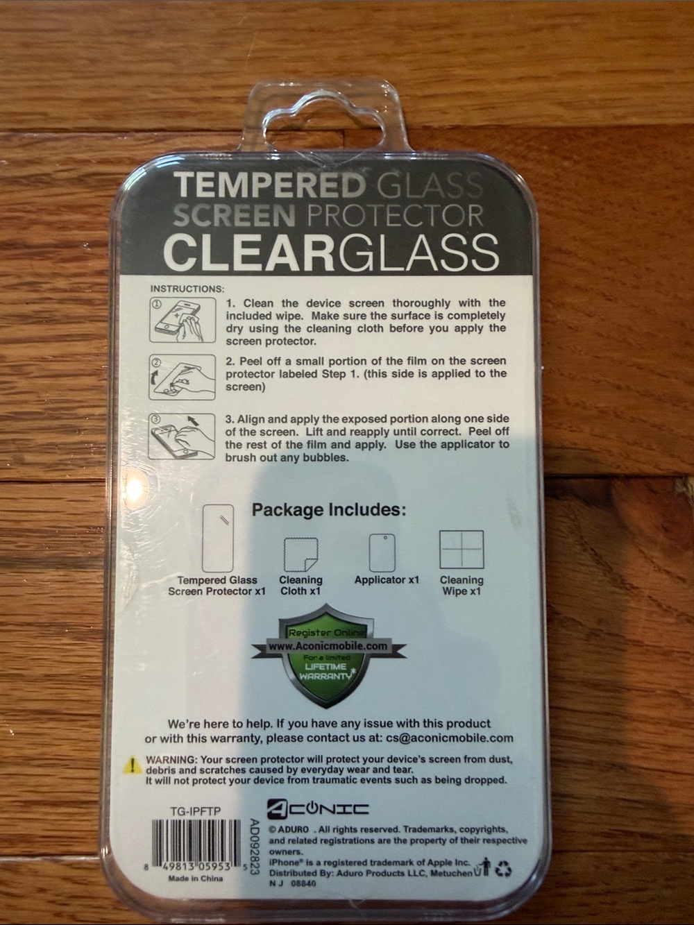 Three Tempered Glass Screen Protectors for iPhone 15 Pro - Picture 3 of 3